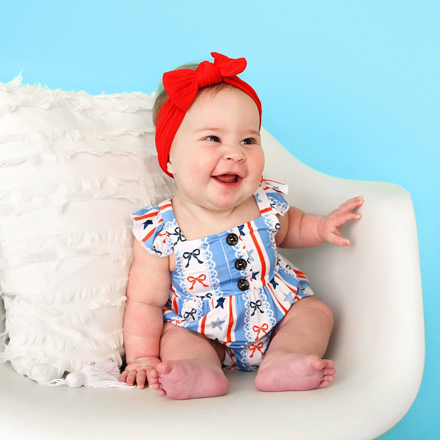 Jackie Button Bubble Romper