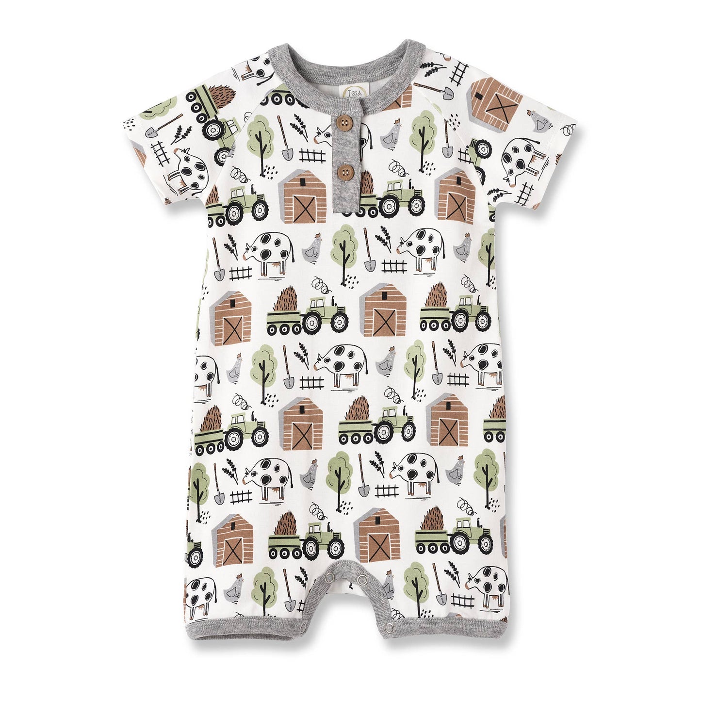 Barnyard Buddies Short Bamboo Romper