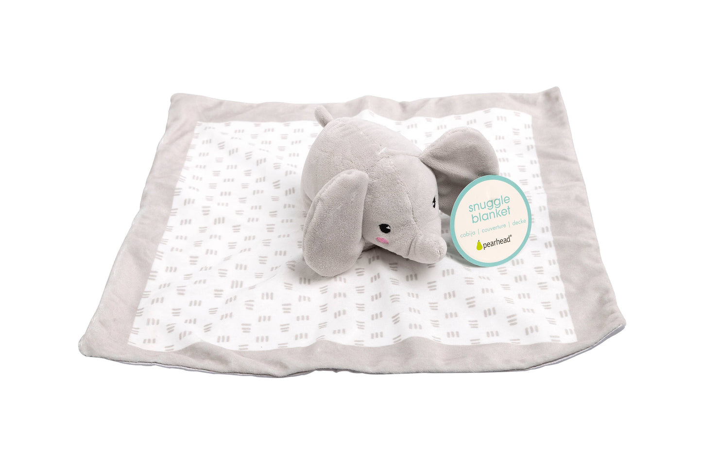 Elephant Baby Lovey Blanket, Gray