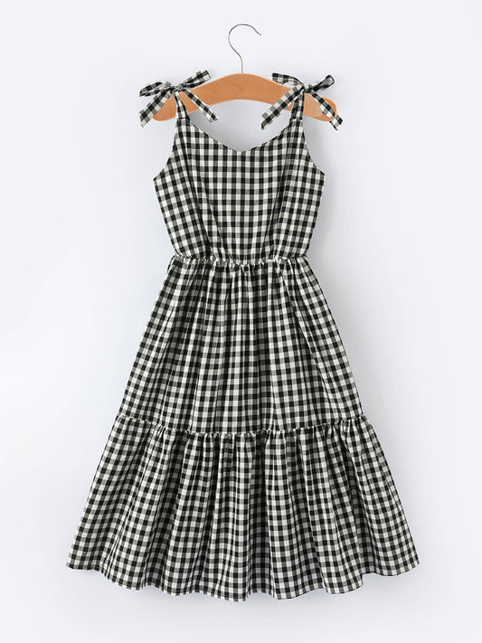 Adult Plaid Smocked Dress