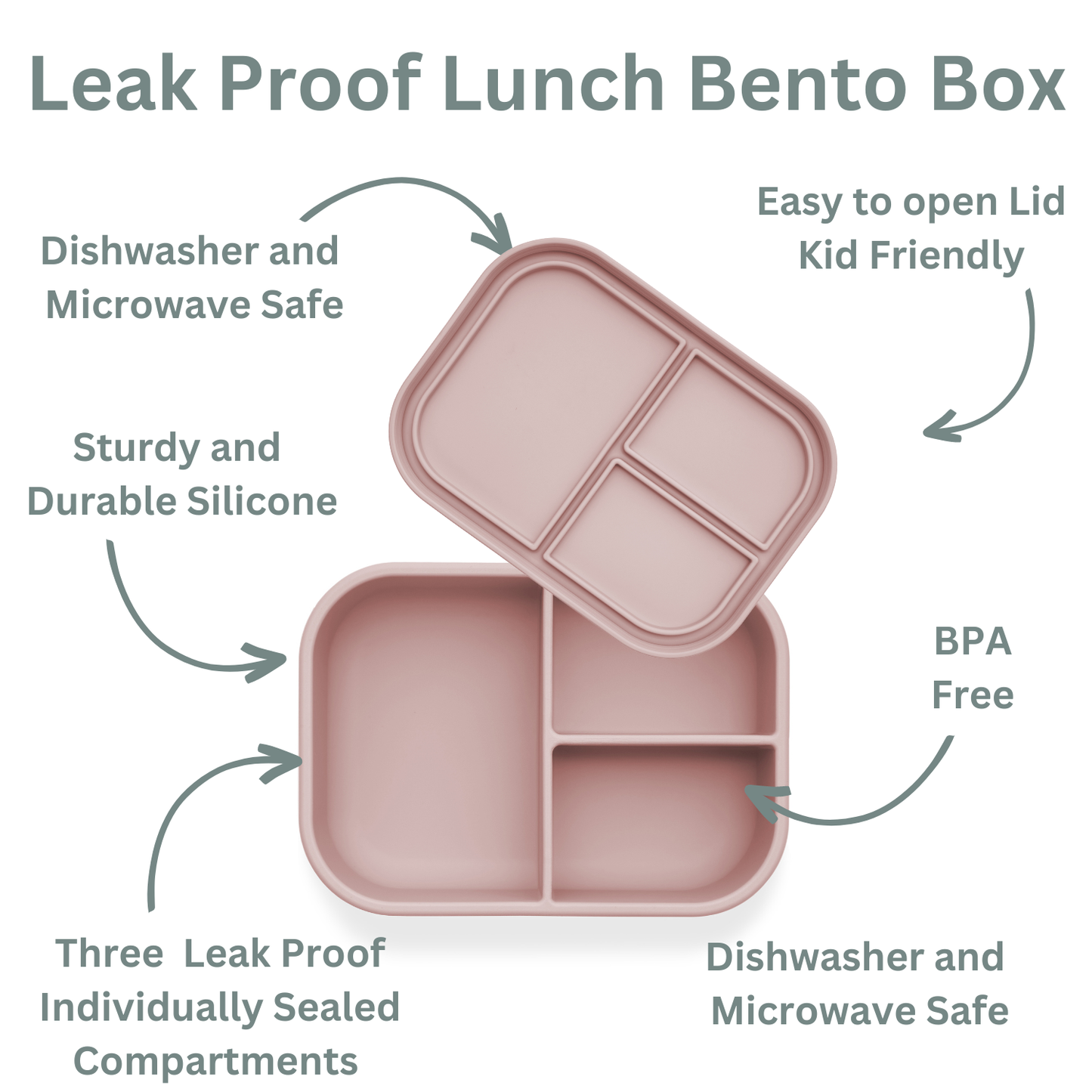 Silicone Bento Box (Mermaid) Back to School