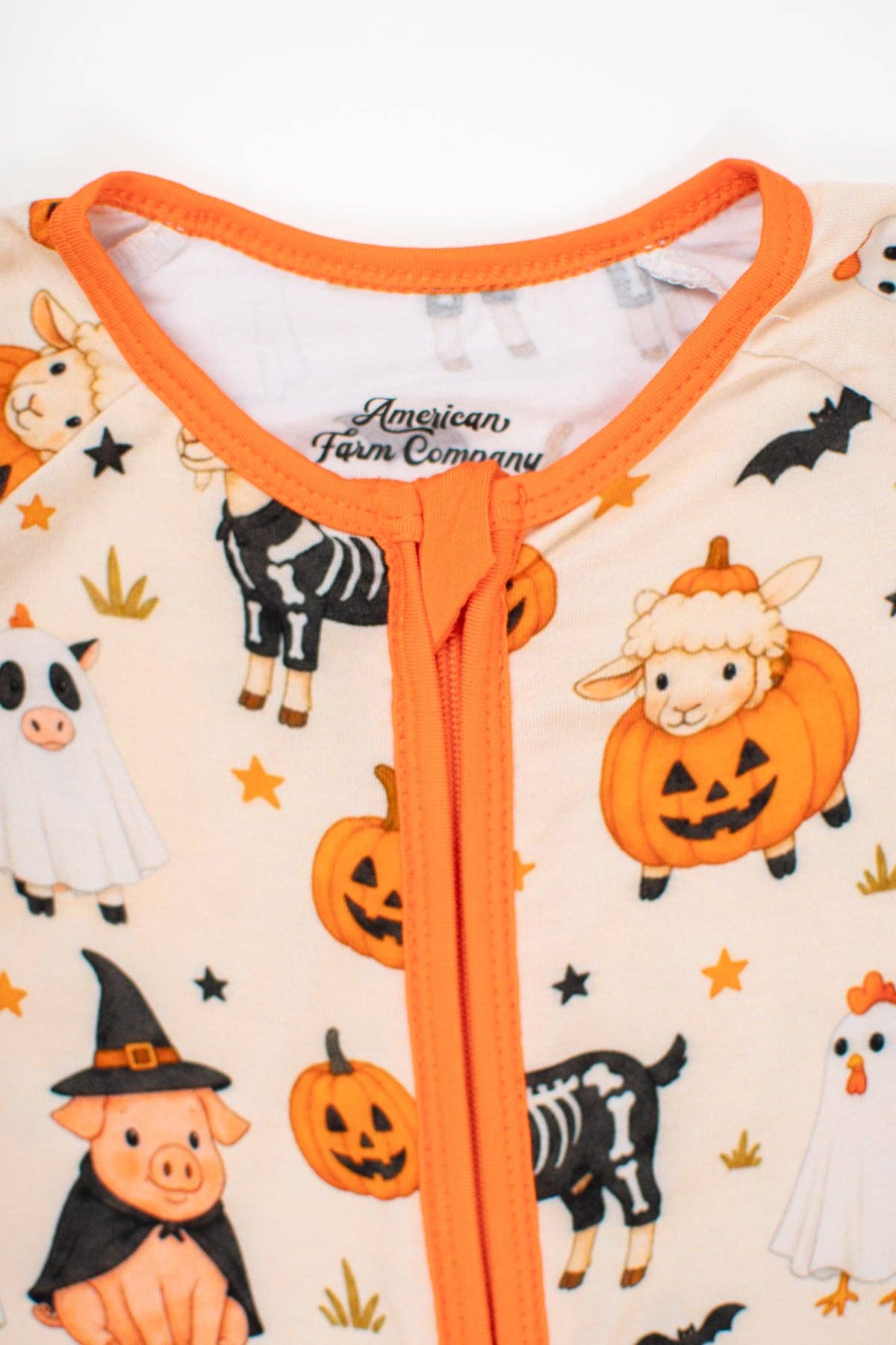 Halloween Farm Animals Bamboo Baby Zippy