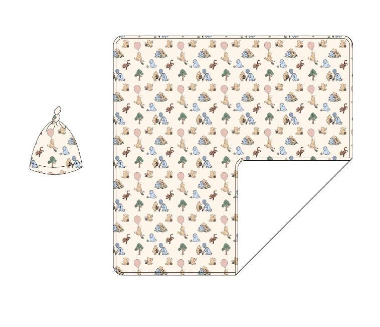 Winnie the Pooh | Bamboo Swaddle & Beanie Set