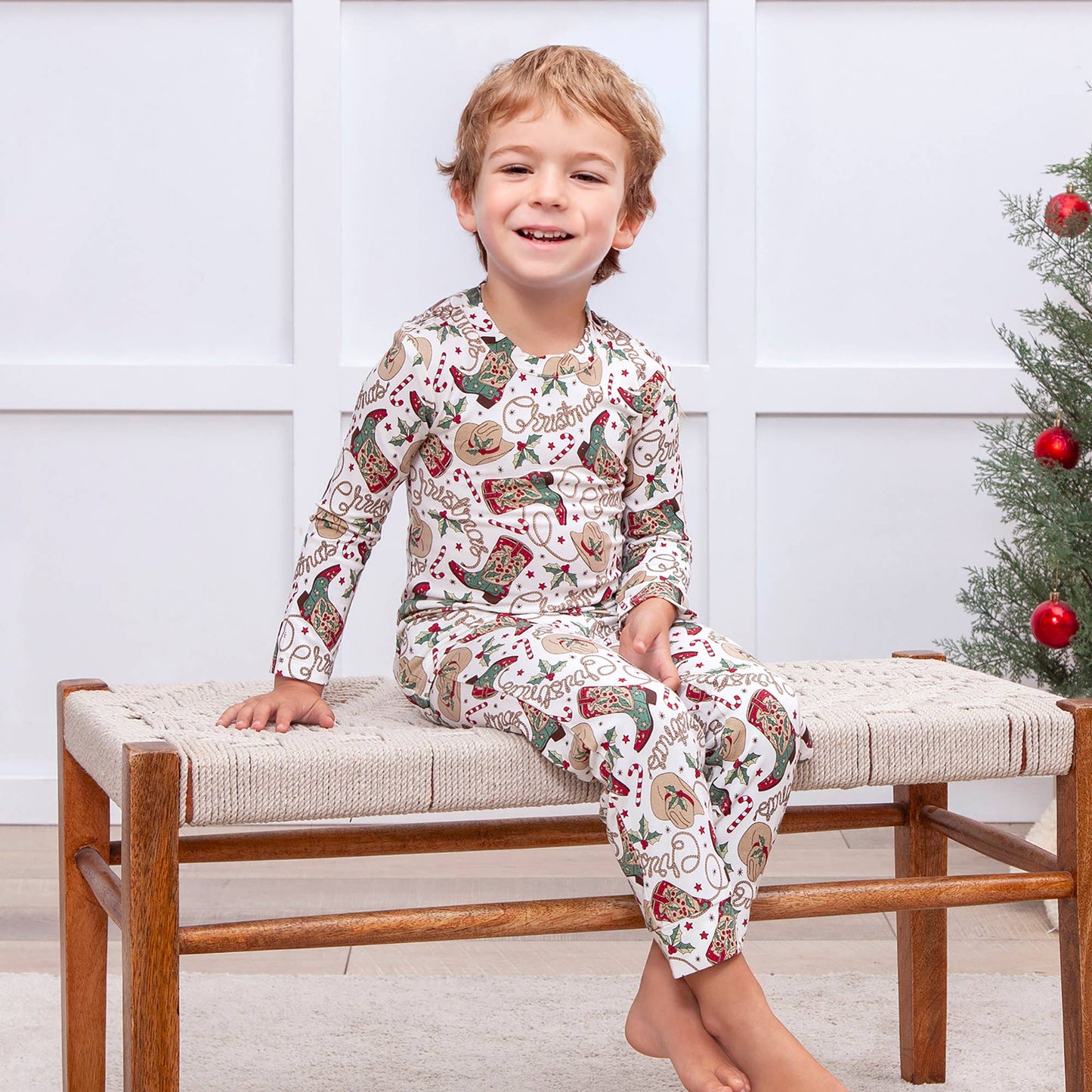 Western Christmas Pajamas Toddler