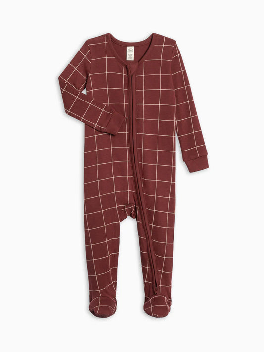 Peyton Zipper Sleeper Cranberry
