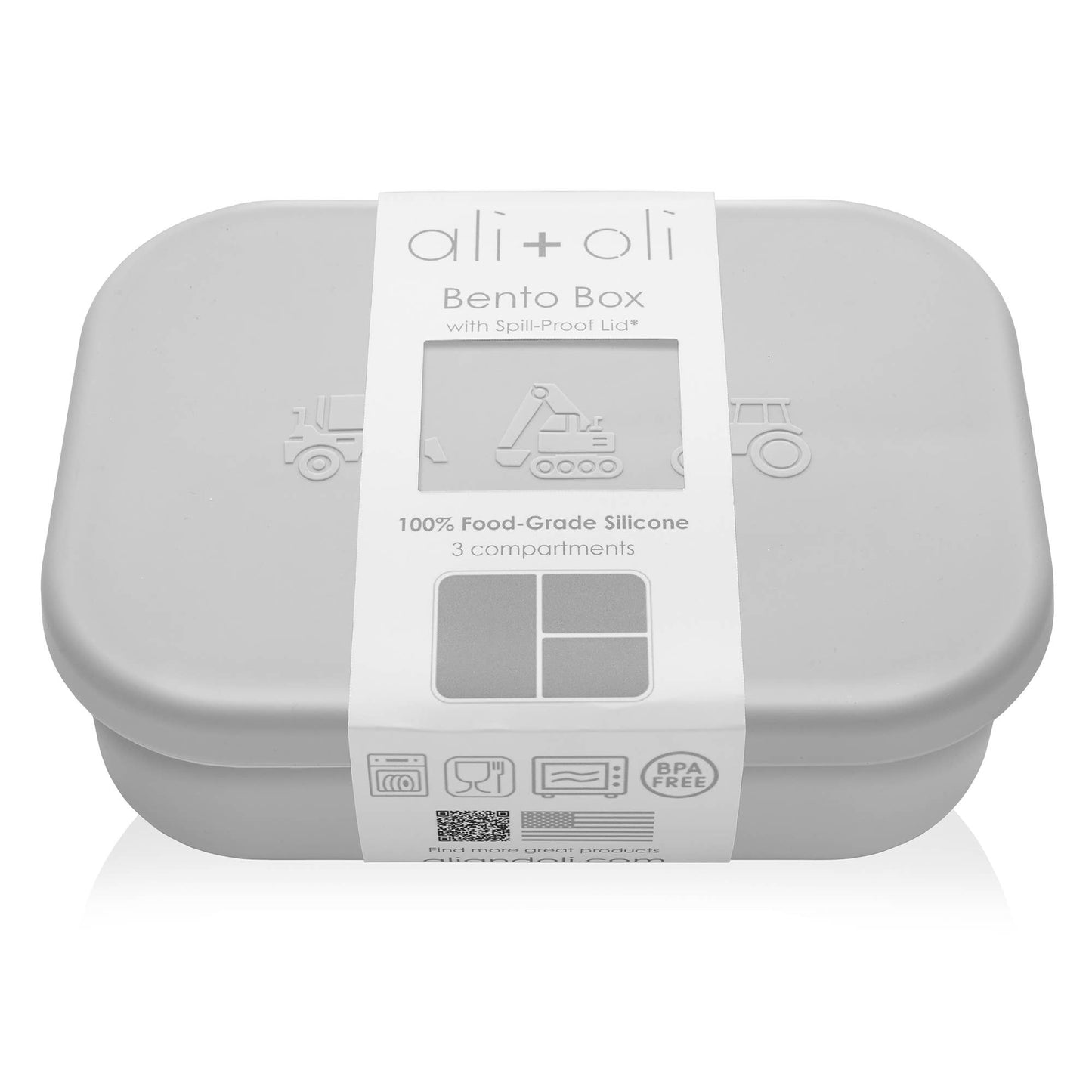 Silicone Bento Box (Construction) Back to School