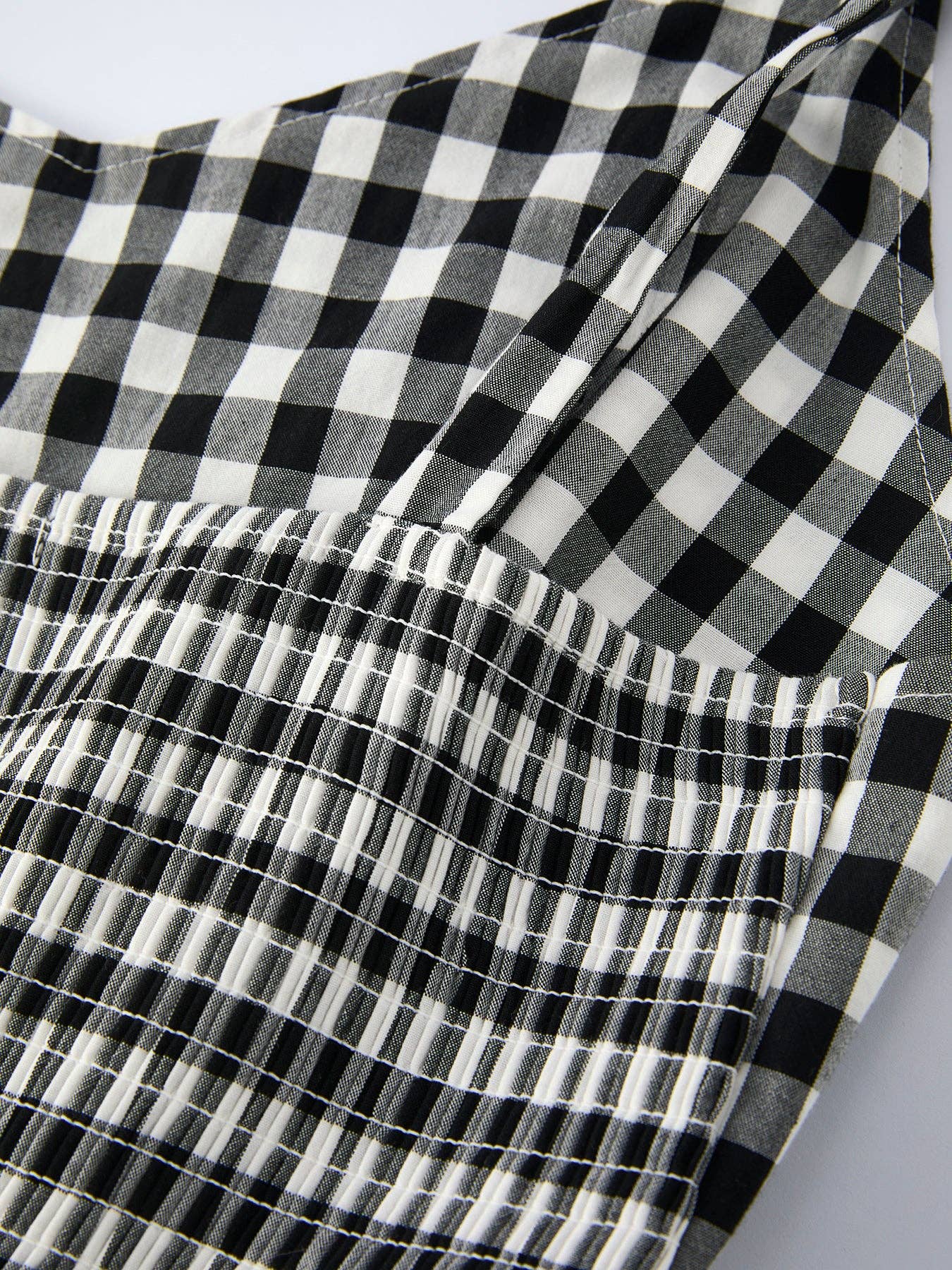 Adult Plaid Smocked Dress