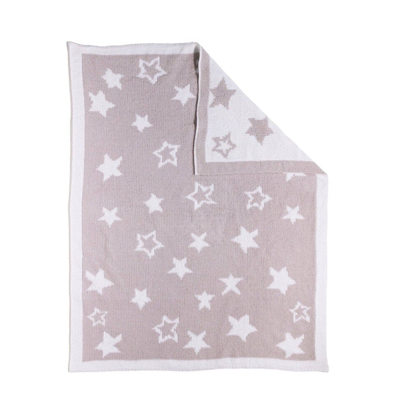 Grey Galaxy Knitted Chenille Blanket