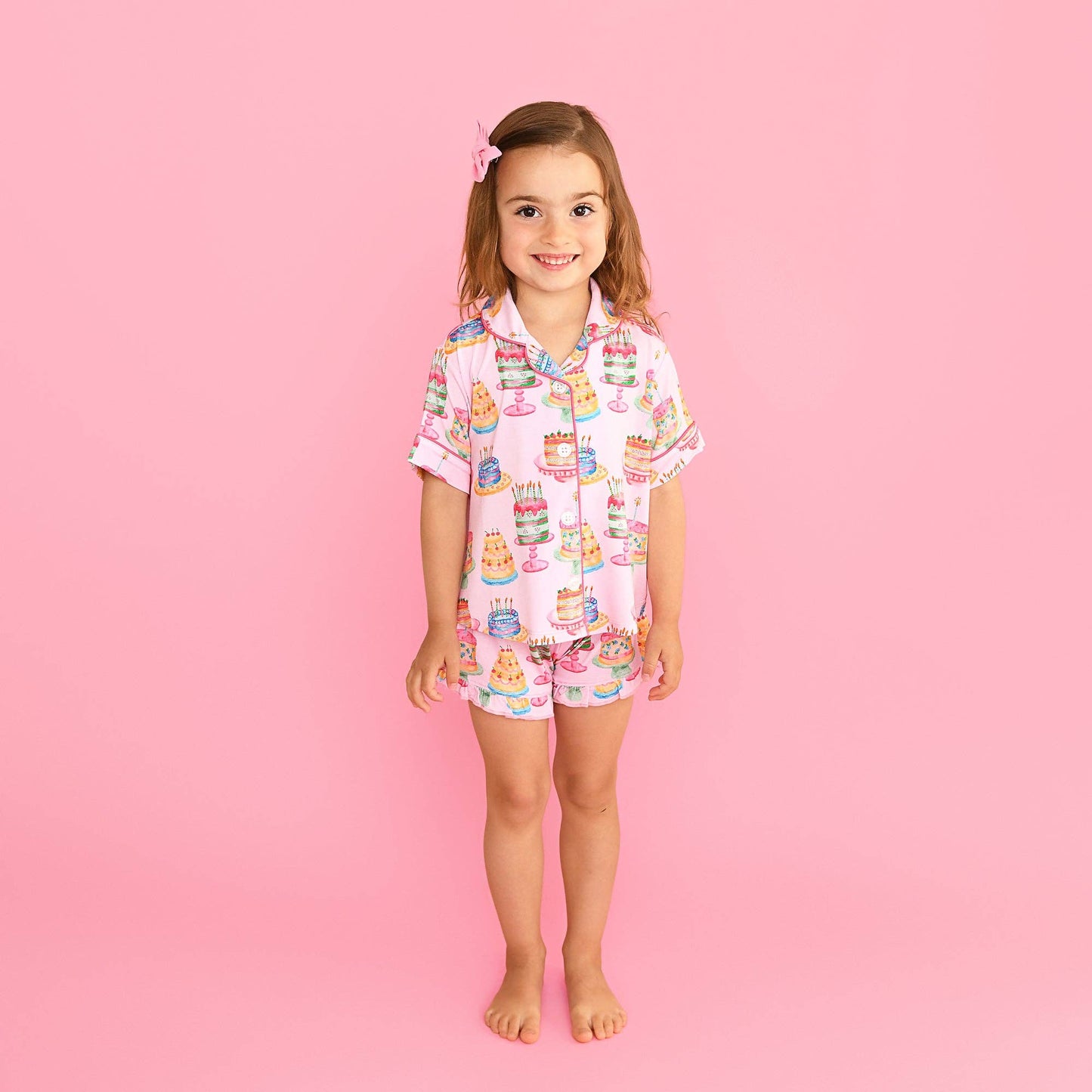 Birthday Ruffle Lounge Short Set