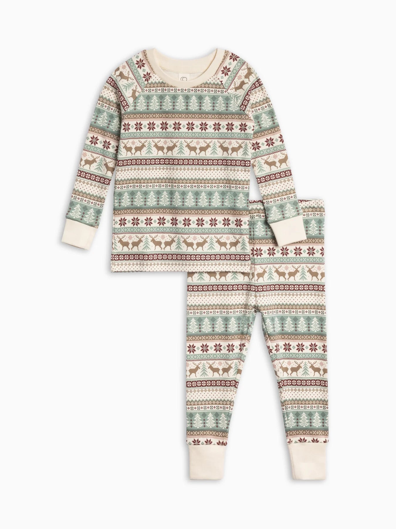 2 Piece Long Sleeve Jammie Set Fairisle