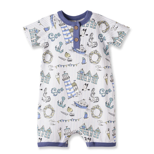 Seashore Baby Boy Romper
