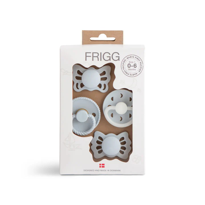 FRIGG Silicone Pacifier 4-Pack Powder Blue