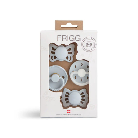 FRIGG Silicone Pacifier 4-Pack Powder Blue