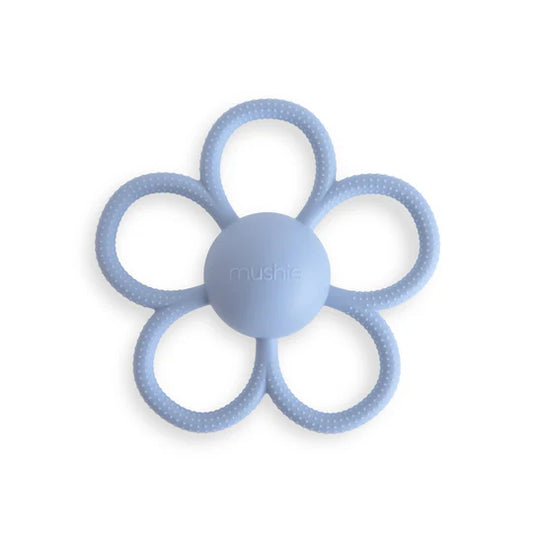 Daisy Rattle Teether Denim