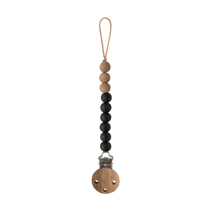 Eva Silicone Pacifier Clip Black