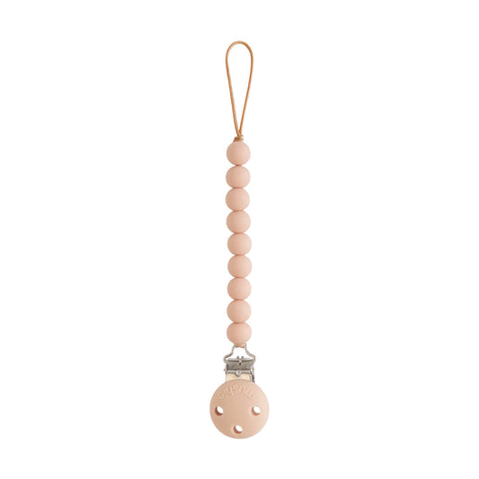 Hera Silicone Pacifier Clip Blush