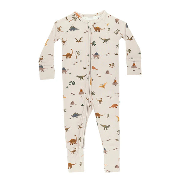 Prehistoric Dinosaur Zip Romper