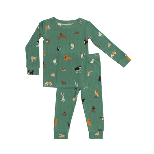 Dogs Small Ribbed Two-Piece Set