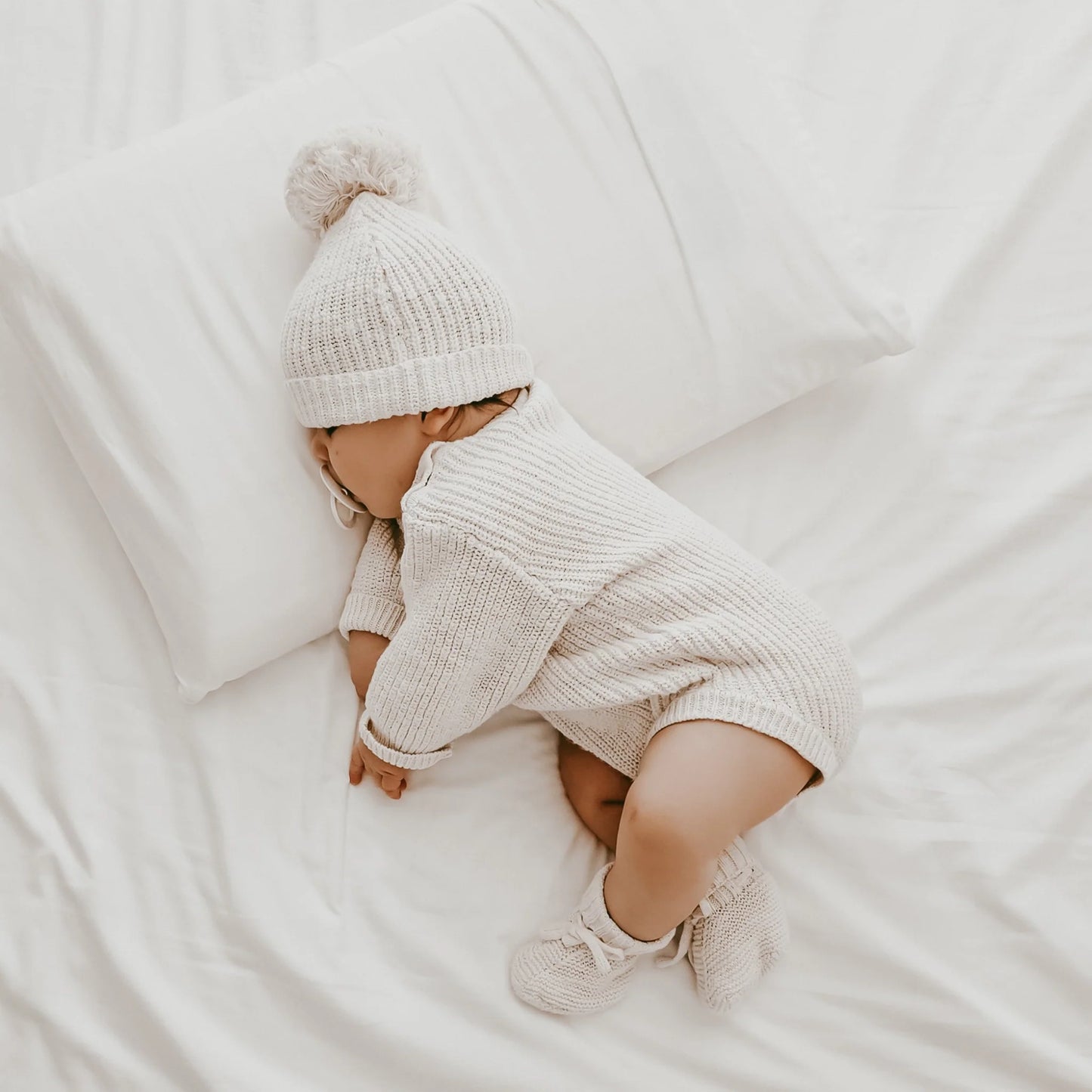Chunky Knit Beanie - Cloud