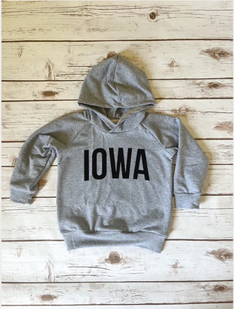 Iowa Grey Classic Hoodie