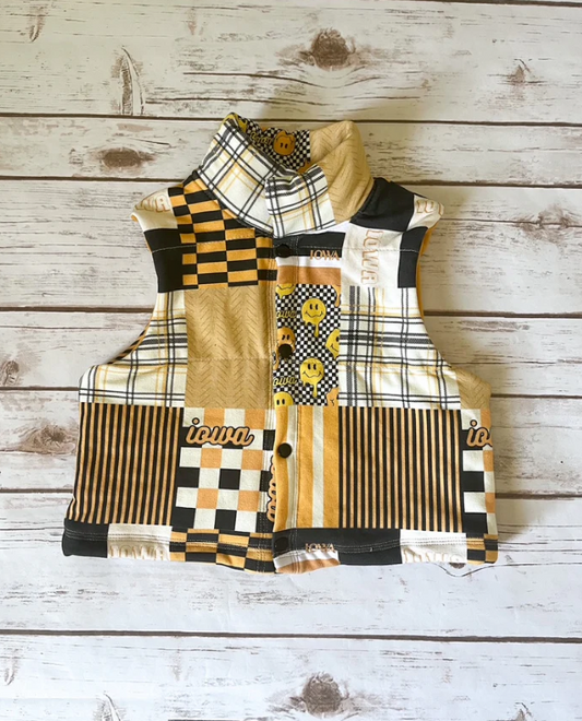 Iowa Patchwork Vest