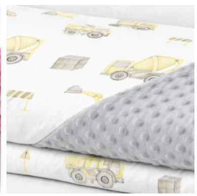 Construction Crew Minky Blanket