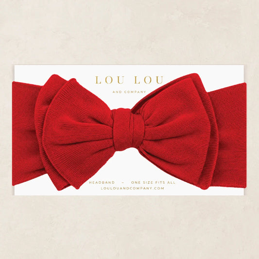 Knit Headband Red
