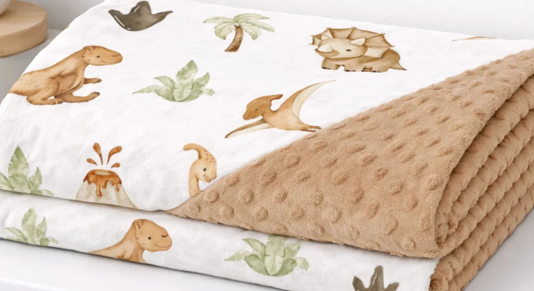 Dino Dream Minky Blanket