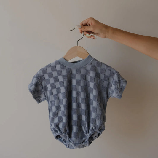 Terry T-Shirt Romper (Tradewinds)
