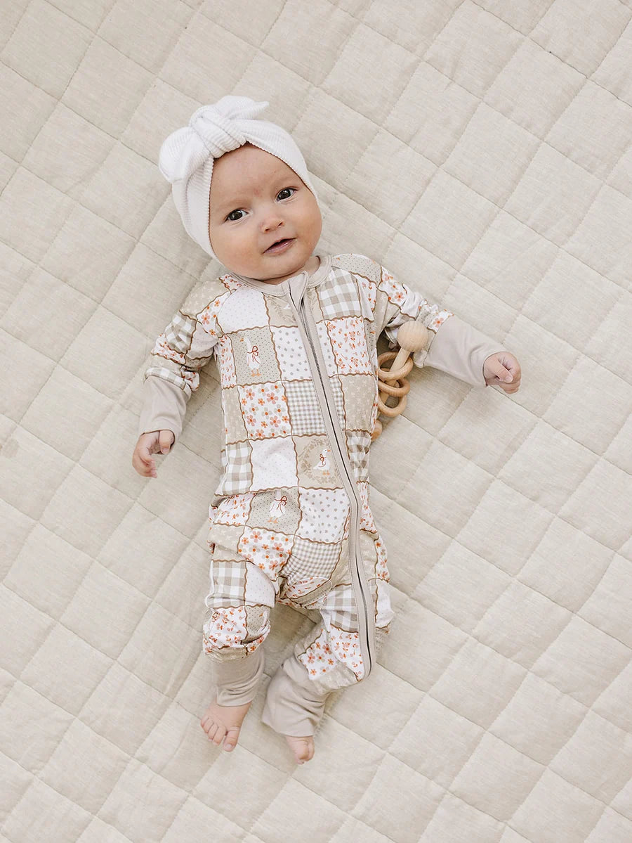 Cottage Goose Bamboo Zip Romper