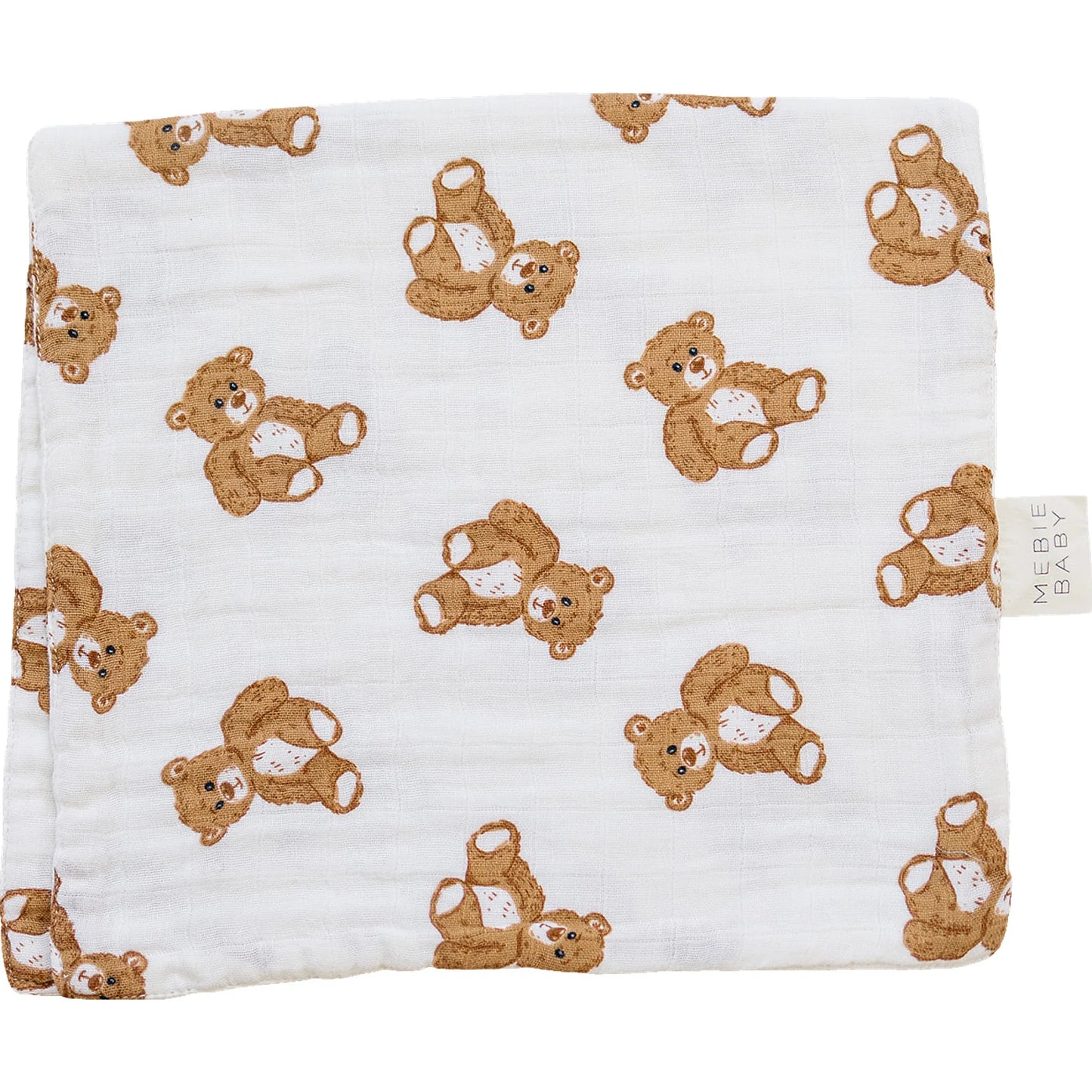 Teddy Bear Muslin Burb Cloth