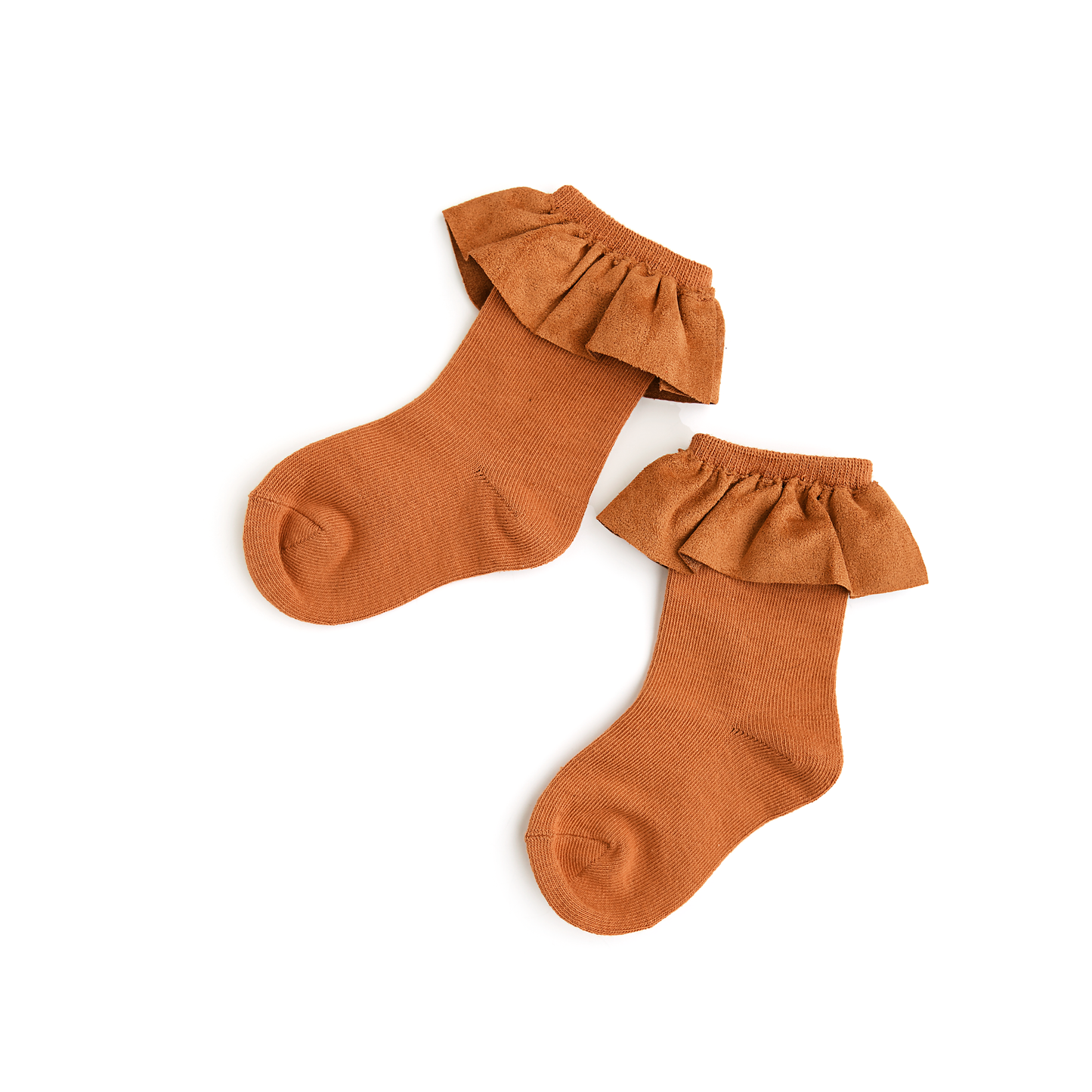 Hazelnut Ruffle Socks