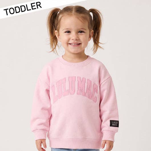 Lulu Mac Toddler Light Pink Sweatshirt