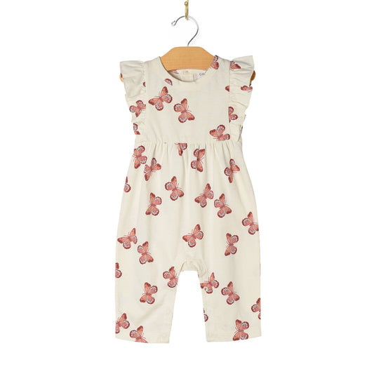 Flutter Long Romper- Butterflies