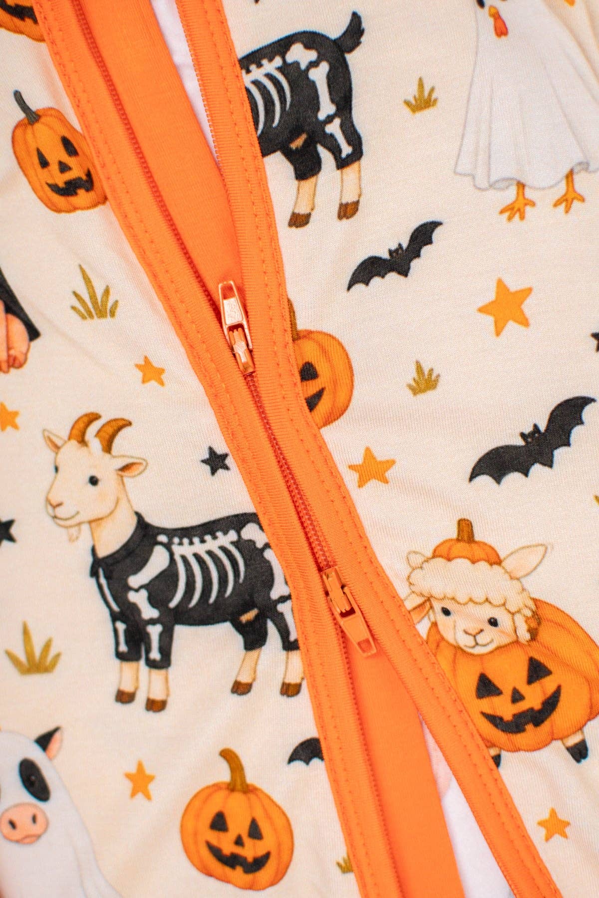 Halloween Farm Animals Bamboo Baby Zippy