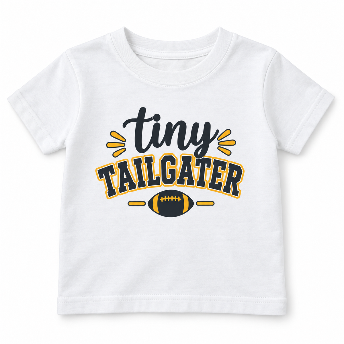 Black/Gold Tiny Tailgater T-Shirt