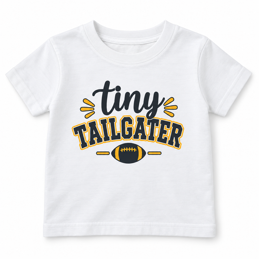 Black/Gold Tiny Tailgater T-Shirt