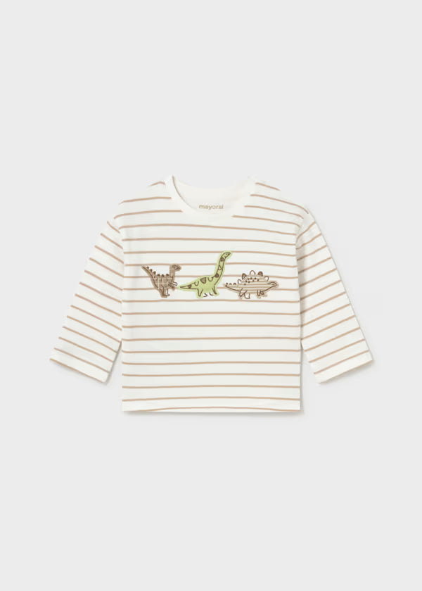 Dino Stripe Long Sleeve T-Shirt