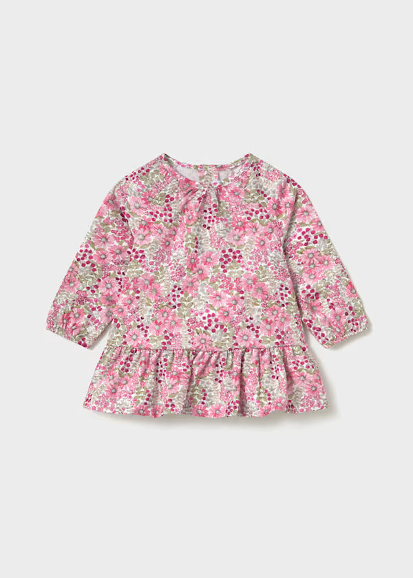 Floral Crinkle Cotton Dress