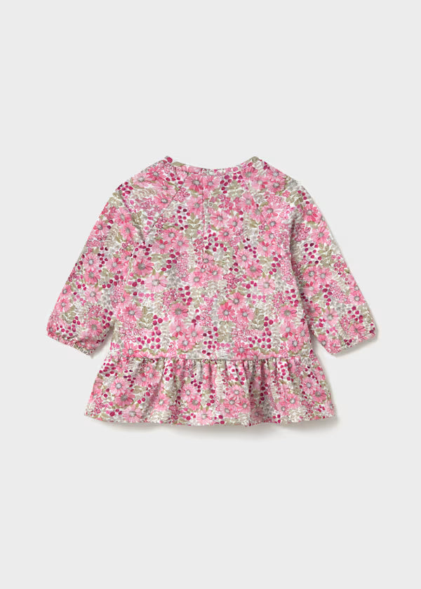 Floral Crinkle Cotton Dress