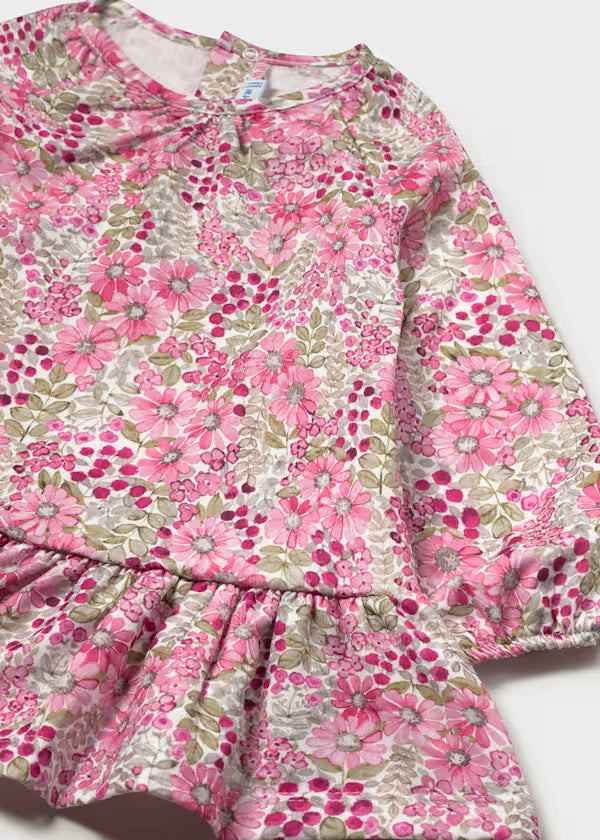Floral Crinkle Cotton Dress