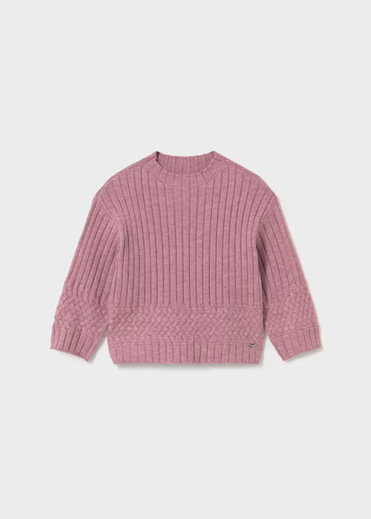 Dusty Rose Ribbed Sweater