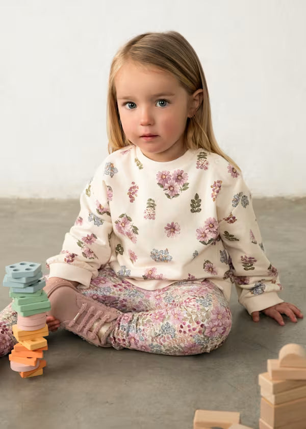 Floral Print Sweatshirt