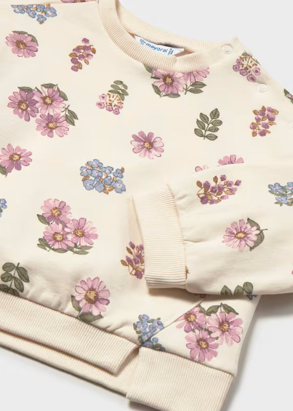 Floral Print Sweatshirt
