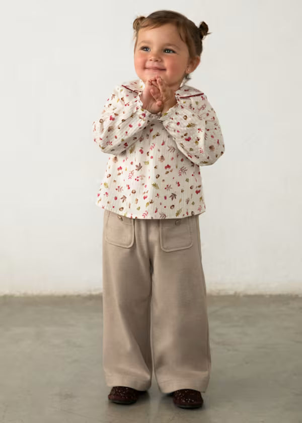 Tan Twill Knit Trousers