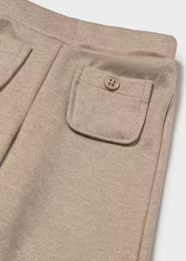 Tan Twill Knit Trousers