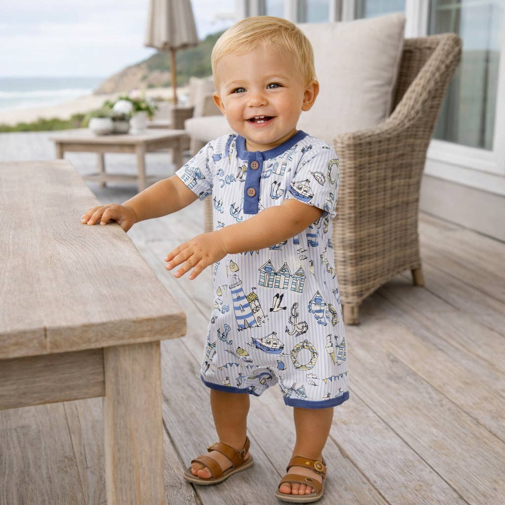 Seashore Baby Boy Romper