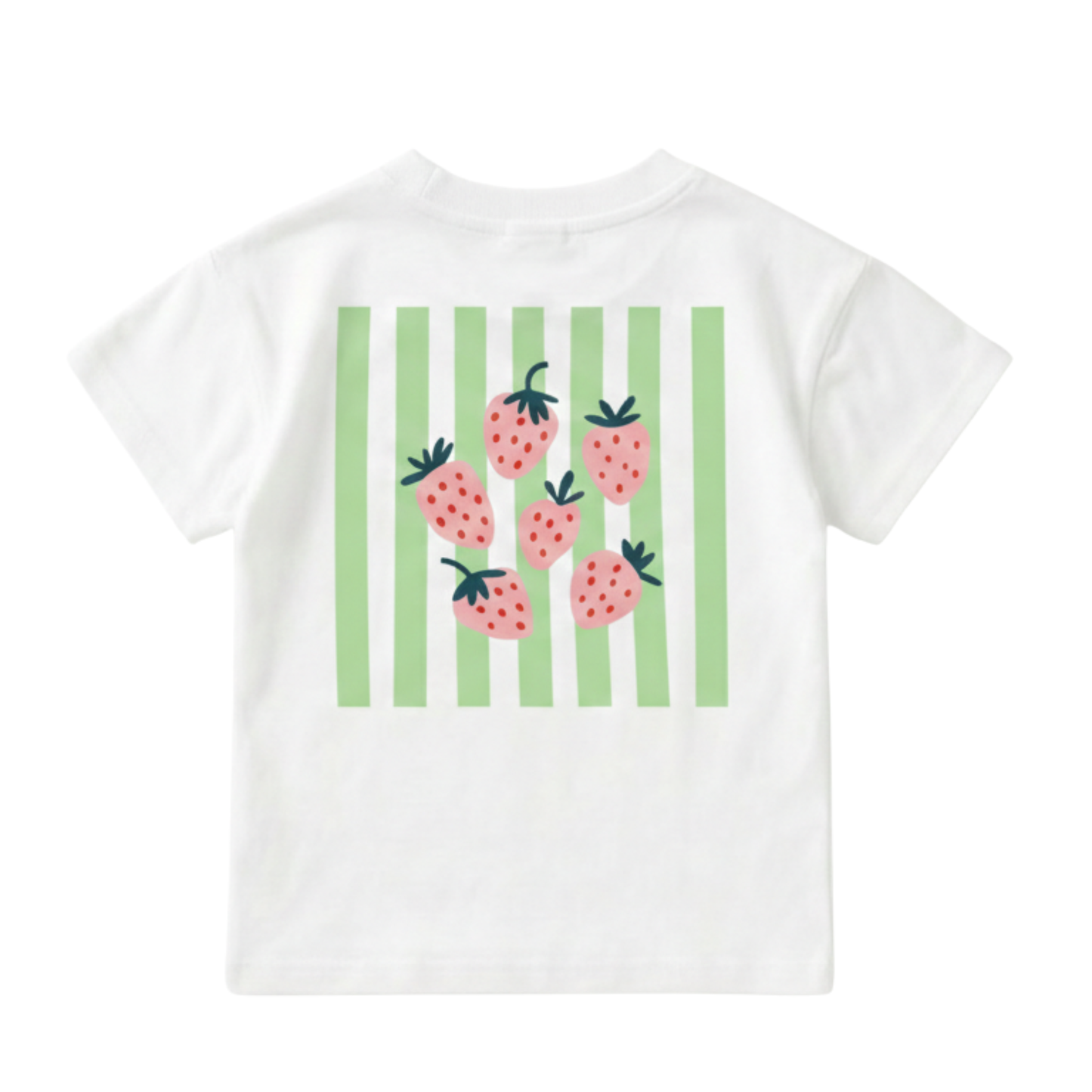 Strawberry Stripe Organic Cotton Tee