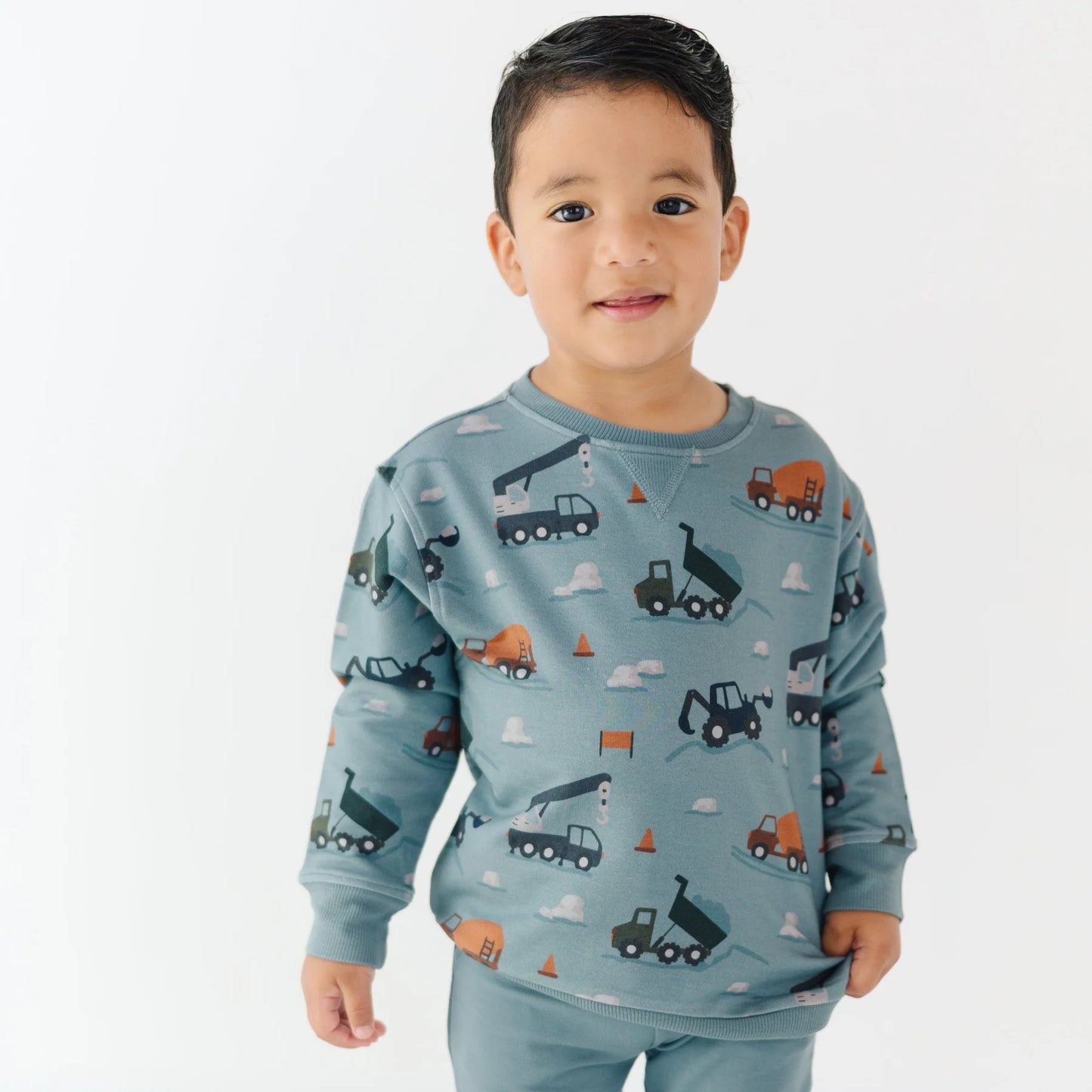 Slate Blue Construction Pullover