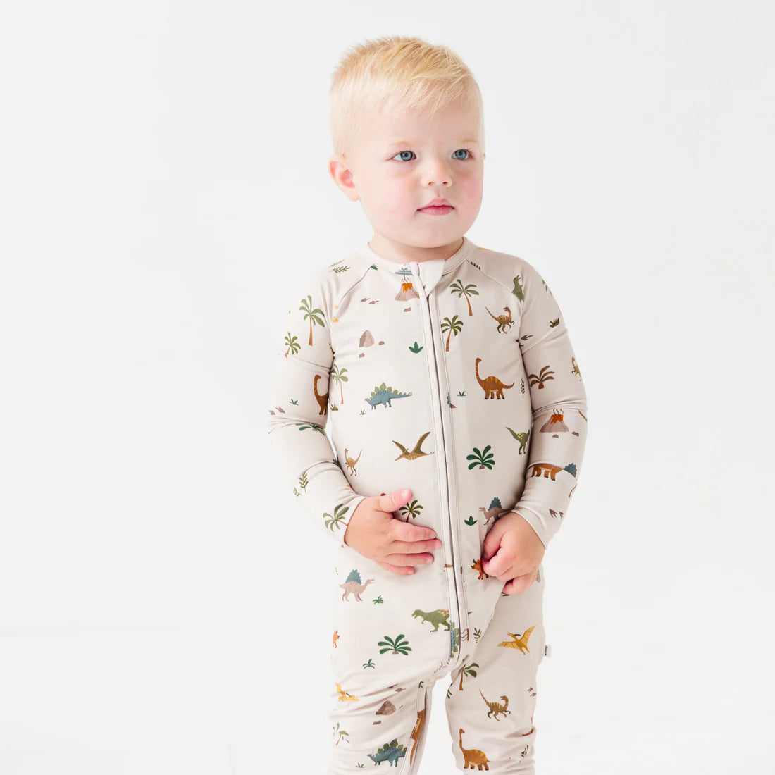 Prehistoric Dinosaur Zip Romper
